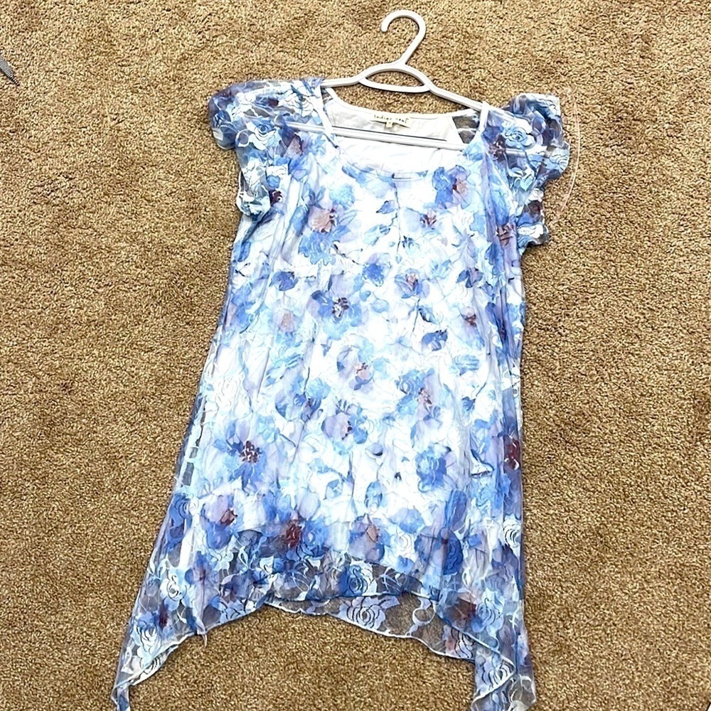 Indigo soul boho top